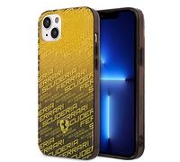 CG MOBILE Ferrari Coque de téléphone pour iPhone 14 Plus en dégradé jaune Scuderia Teint Bumper Collection, anti-rayures et durable, coque rigide avec ports accessibles, absorption des chocs et logo