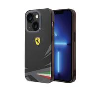 Ferrari Coque Italia iPhone 14 Plus PC/TPU Antichoc Impression double couche Noir