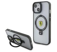 Ferrari Ring Stand 2023 Étui MagSafe, Transparent - iPhone 15 Plus / 14 Plus