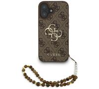 CG MOBILE Guess 4G Ceinture 4G Coque classique pour iPhone 16 (marron)