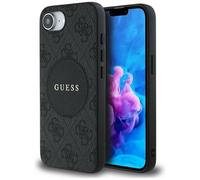 CG Mobile Guess 4G Circle Classic Logo Compatible avec MagSafe Coque pour iPhone 16e (Noir)