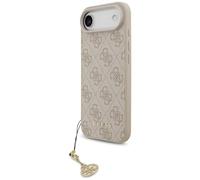 CG MOBILE Guess 4G Collection Charms Compatible avec MagSafe Coque pour iPhone 17 Air (Rose)