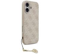 CG Mobile Coque Guess 4G Charms Collection compatible MagSafe pour iPhone 17 Rose