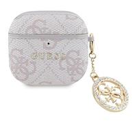 CG Mobile Guess 4G Étui à breloques Strass pour AirPods 4 (Rose)