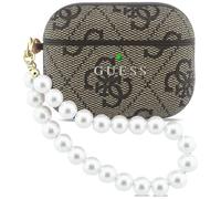 CG Mobile Étui de protection Guess 4G avec perles pour AirPods Pro 3 Marron