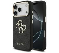 CG Mobile Coque Guess 4G pour iPhone 17 Pro – Logo classique noir/doré