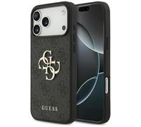 CG MOBILE Guess 4G Grand logo Coque pour iPhone 17 Pro Max (noir)