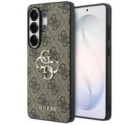 CG Mobile – Coque Guess 4G Grand logo métal pour Samsung Galaxy S26 Ultra Marron
