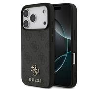 CG MOBILE Guess 4G Petit logo classique compatible avec MagSafe Coque pour iPhone 17 Pro Max (noir)