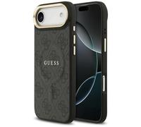 CG MOBILE Guess 4G PU Classic Logo Compatible avec MagSafe Coque pour iPhone 17 Air (Noir)