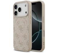 CG Mobile Coque Guess 4G Ring Classic Logo Compatible avec MagSafe pour iPhone 17 Pro (rose)