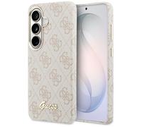 CG MOBILE Guess 4G Script Compatible avec MagSafe Coque pour Samsung Galaxy S26 (Rose)
