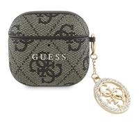 CG Mobile – Coque Guess 4G Strass Charm pour AirPods 4 – Marron