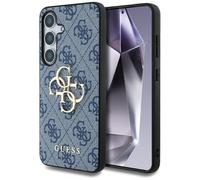 CG MOBILE Guess Big 4G Logo Classic Coque pour Samsung Galaxy S25 (bleu)