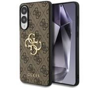 CG Mobile Guess Big 4G Logo Classic Coque pour Samsung Galaxy S25 Edge (Marron)