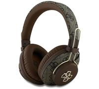 Guess Pu 4g Metal Logo Enc Wireless Headphones Marron