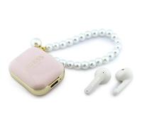 CG MOBILE Guess Bracelet de perles TWS avec écouteurs (rose)