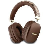 CG MOBILE Guess Casque Bluetooth Supra-auriculaire Gcube Metallic Script Logo Marron