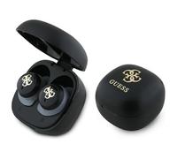 CG Mobile Guess Casque Bluetooth TWS + Iridescent 4G Logo imprimé Noir
