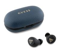 CG Mobile Guess Casque Bluetooth TWS + Station d'accueil Grained Classic Logo Bleu