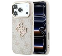 Coque Guess 4G & Big Resin Logo pour iPhone 18 Pro / 17 Pro, rose