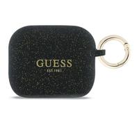 CG Mobile Guess Coque de protection en silicone à paillettes pour AirPods Pro 3 Noir