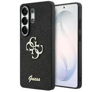 CG MOBILE Guess Coque de protection fixe à paillettes Grand 4G Cadre en métal pour Samsung Galaxy S26 Ultra (noir)