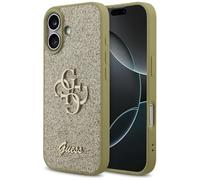 CG MOBILE Guess Coque de protection fixe à paillettes pour iPhone 17 (doré)