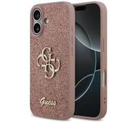 CG Mobile Guess Coque de Protection Fixe à Paillettes pour iPhone 17 Rose