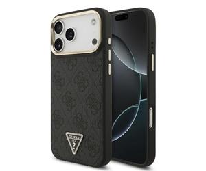CG MOBILE Guess Coque magnétique avec logo triangle 4G pour iPhone 18 Pro Max (noir)