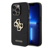 Coque Guess perfor avec logo pour Apple iPhone 15 Pro - Noir