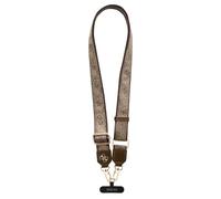CG MOBILE Guess Crossbody universel réglable en cuir PU 4G et patch de sangle de maintien (marron)