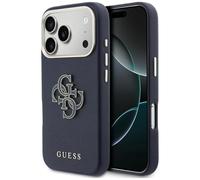 CG MOBILE Guess FW Resing Logo Coque pour iPhone 17 Pro (bleu)