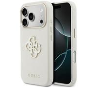 CG MOBILE Guess FW Resing Logo Coque pour iPhone 17 Pro Max (Beige)