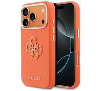 CG MOBILE Guess FW Resing Logo Coque pour iPhone 17 Pro Max (Orange)