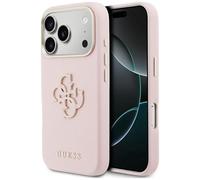 CG MOBILE Guess FW Resing Logo Coque pour iPhone 17 Pro (Rose)