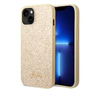 CG MOBILE Guess Glitter Flakes Compatible avec iPhone 14 etcompatible avec iPhone 13 étui - Or