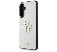 Housse Galaxy A56 Guess En Cuir Synthétique Beige Logo Doré