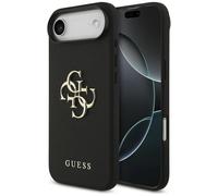 CG MOBILE Guess Grained Grand 4G & Classic Logo Coque pour iPhone 17 Air (Noir)