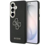 CG MOBILE Guess Grained Grand logo 4G en métal pour Samsung Galaxy S26 (noir)