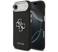 CG MOBILE Guess Grained Grand logo classique 4G Coque pour iPhone 17 Air (noir)