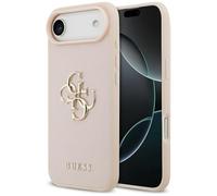 Guess Coque Big 4G Logo Grained pour iPhone Air Rose