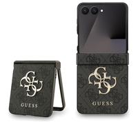 CG Mobile Guess Grand étui de protection avec logo classique 4G pour Samsung Galaxy Z Flip7 (noir)