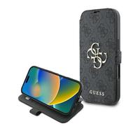 Guess GUBKP16L4GMGGR Apple iPhone 16 Pro book 4G Metal Logo noir