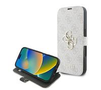 CG Mobile Guess GUBKP16M4GMGPII Étui pour iPhone 16 Plus 6,7" Rose Book 4G Metal Logo