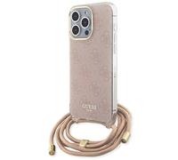 Guess Housse Crossbody Cord 4G Print Pink - iPhone 15 Pro Max