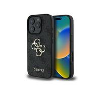 CG Mobile Guess GUHCP16L4GMGGR Coque pour iPhone 16 Pro 6,3" Noir Coque Rigide 4G Big Logo