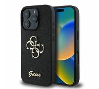 CG Mobile Guess GUHCP16LHG4SGK Coque pour iPhone 16 Pro 6,3" Noir Rigide Fixé Paillettes Big 4G