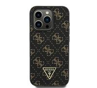 CG Mobile Guess GUHCP16SPG4GPK Coque pour iPhone 16 6,1" Noir Coque Rigide New 4G Triangle