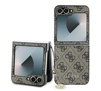 Étui Guess pour Samsung Z Flip6 F741 marron 4G Charm